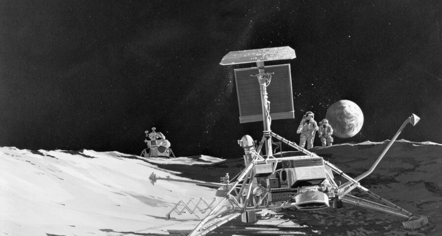 Surveyor Lands on the Moon
