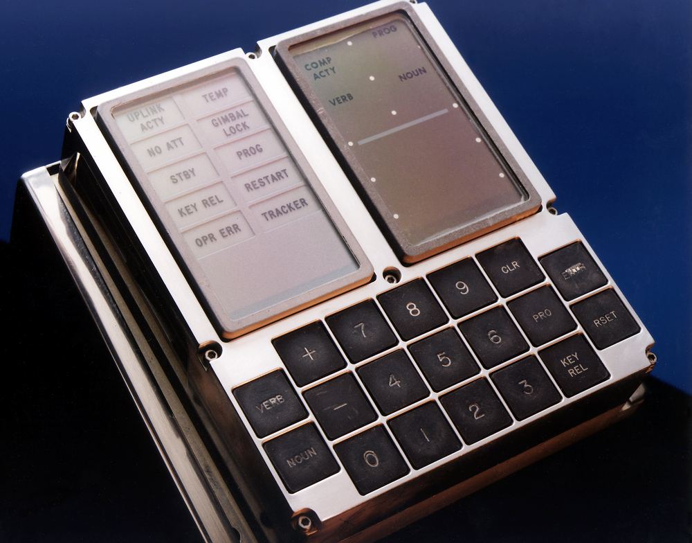 The DSKY display-and-keyboard of the Apollo Guidance Computer