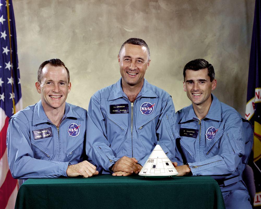 The Apollo 1 crew: Grissom, White, and Chaffee