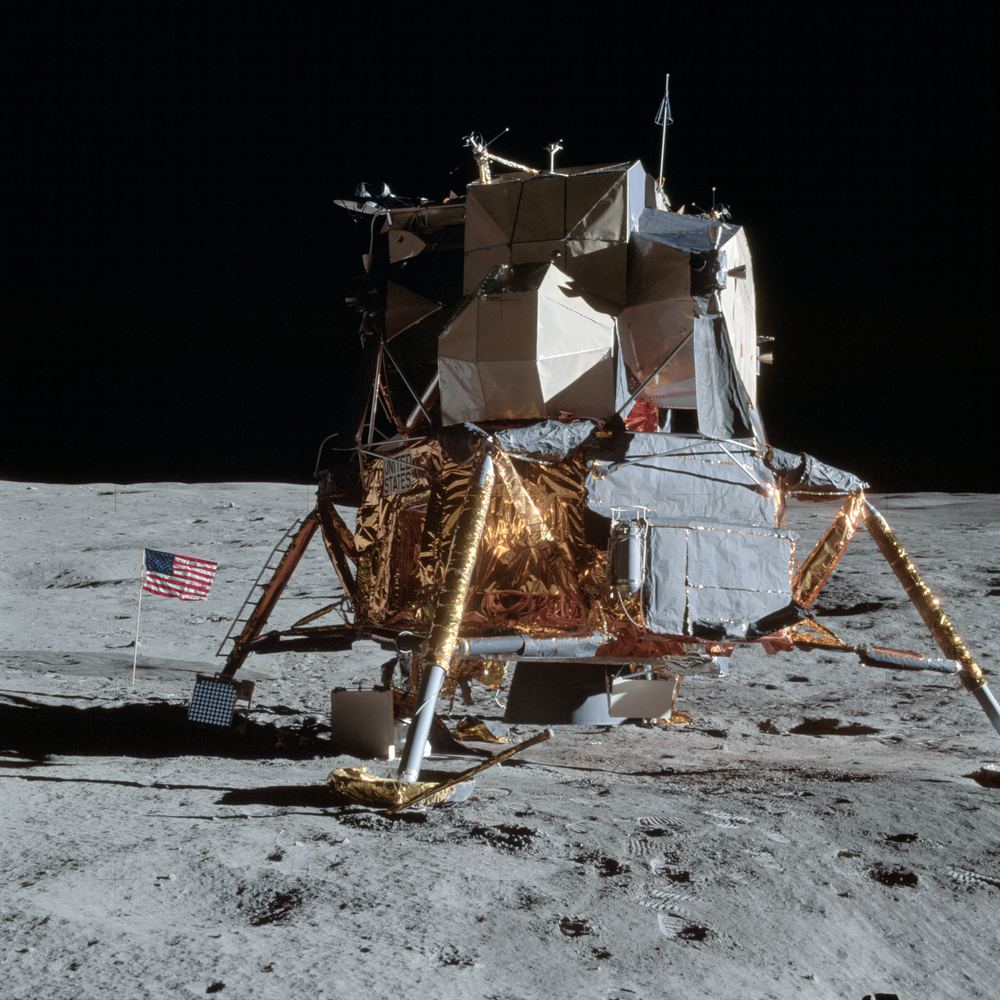 The Apollo 14 Lunar Module Antares at Fra Mauro