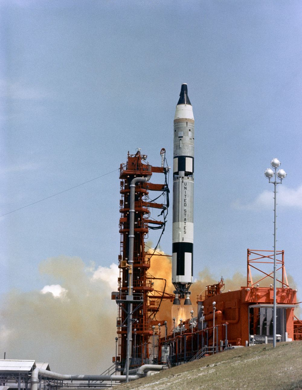 A Gemini-Titan rocket lifting off
