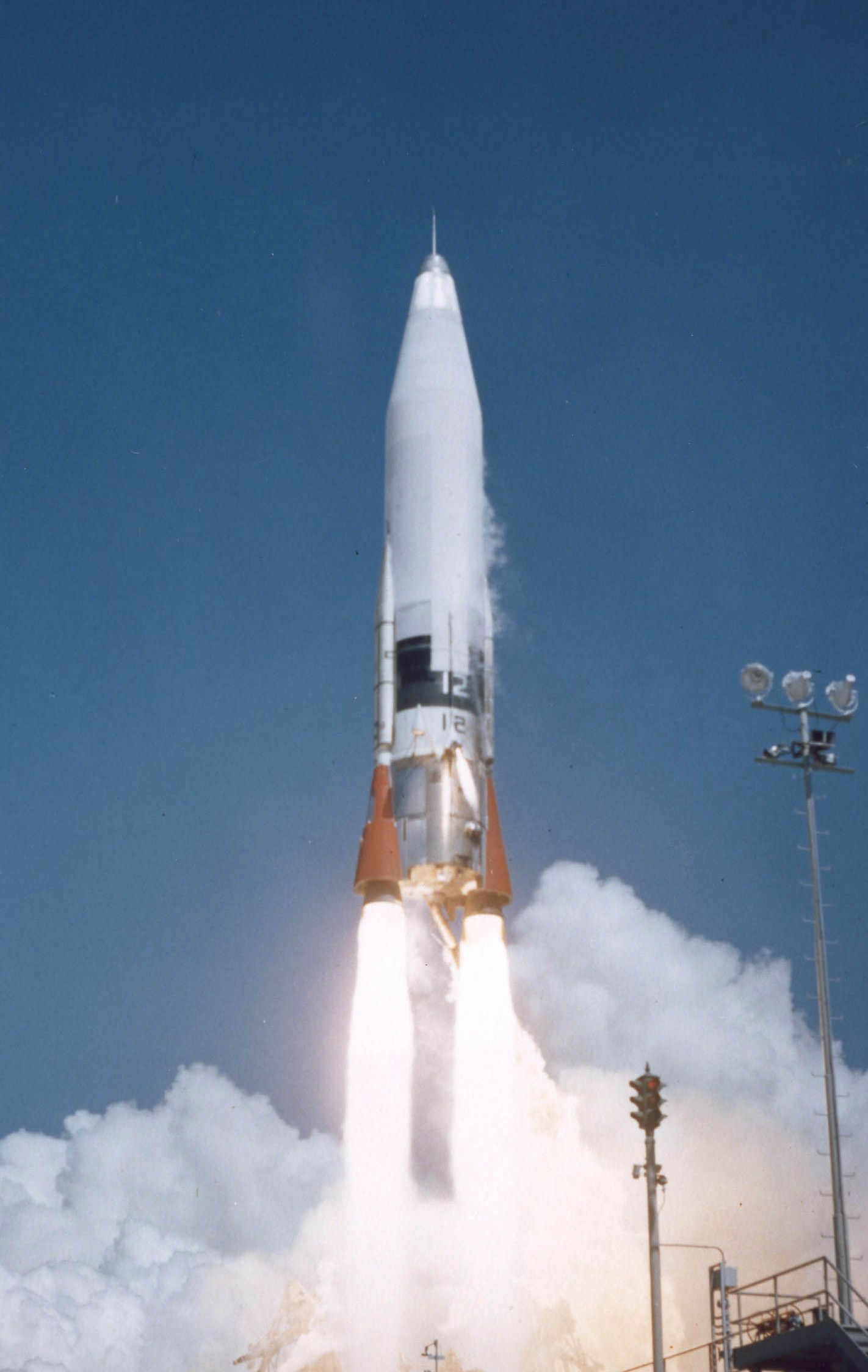 An Atlas intercontinental ballistic missile launching
