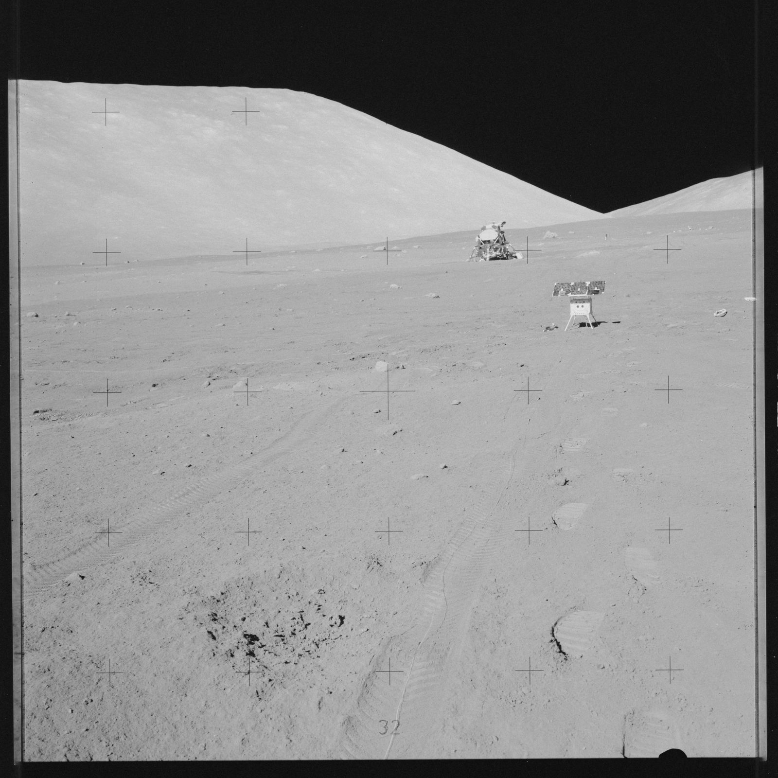 A final bootprint in the lunar soil