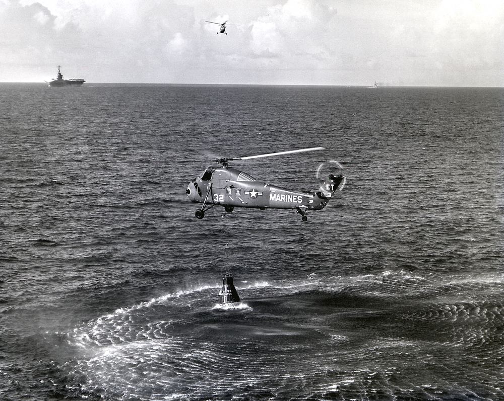 The Liberty Bell 7 capsule being recovered