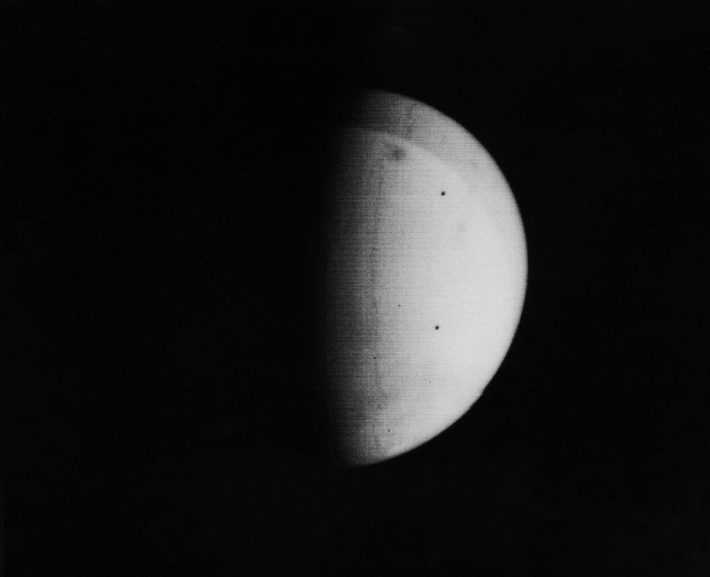 Mars photographed from orbit by Mariner 9