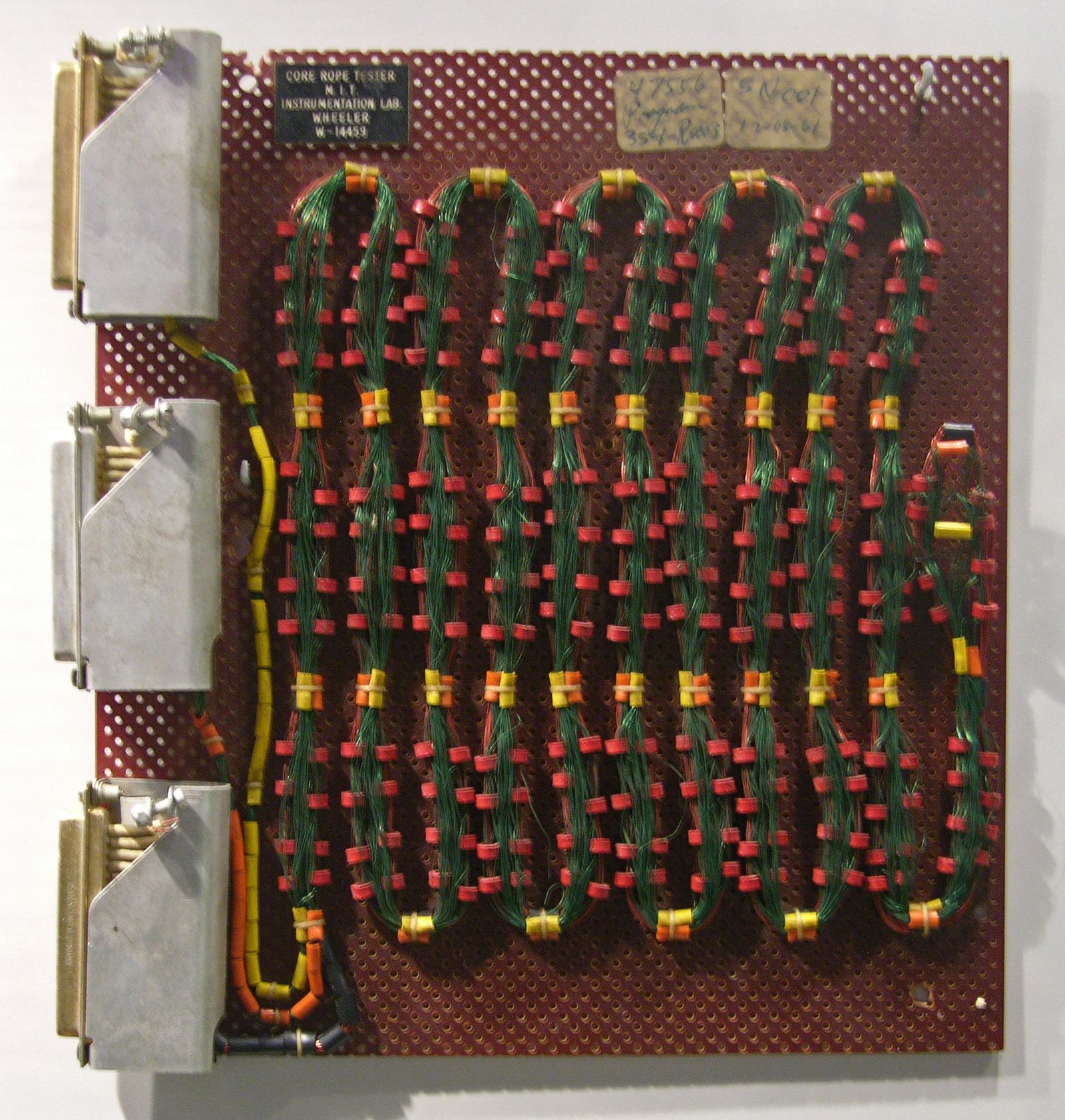 Woven core rope memory from the Apollo computer