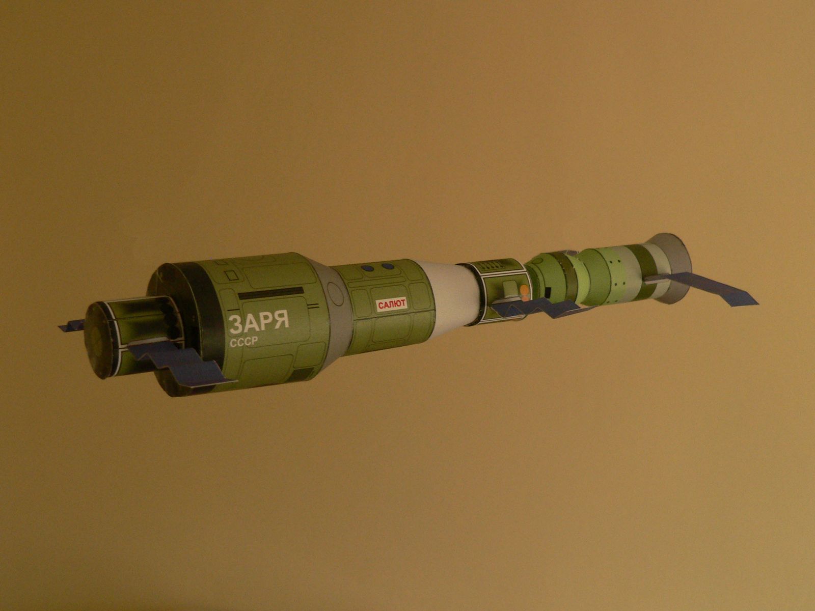 The Salyut 1 space station in orbit
