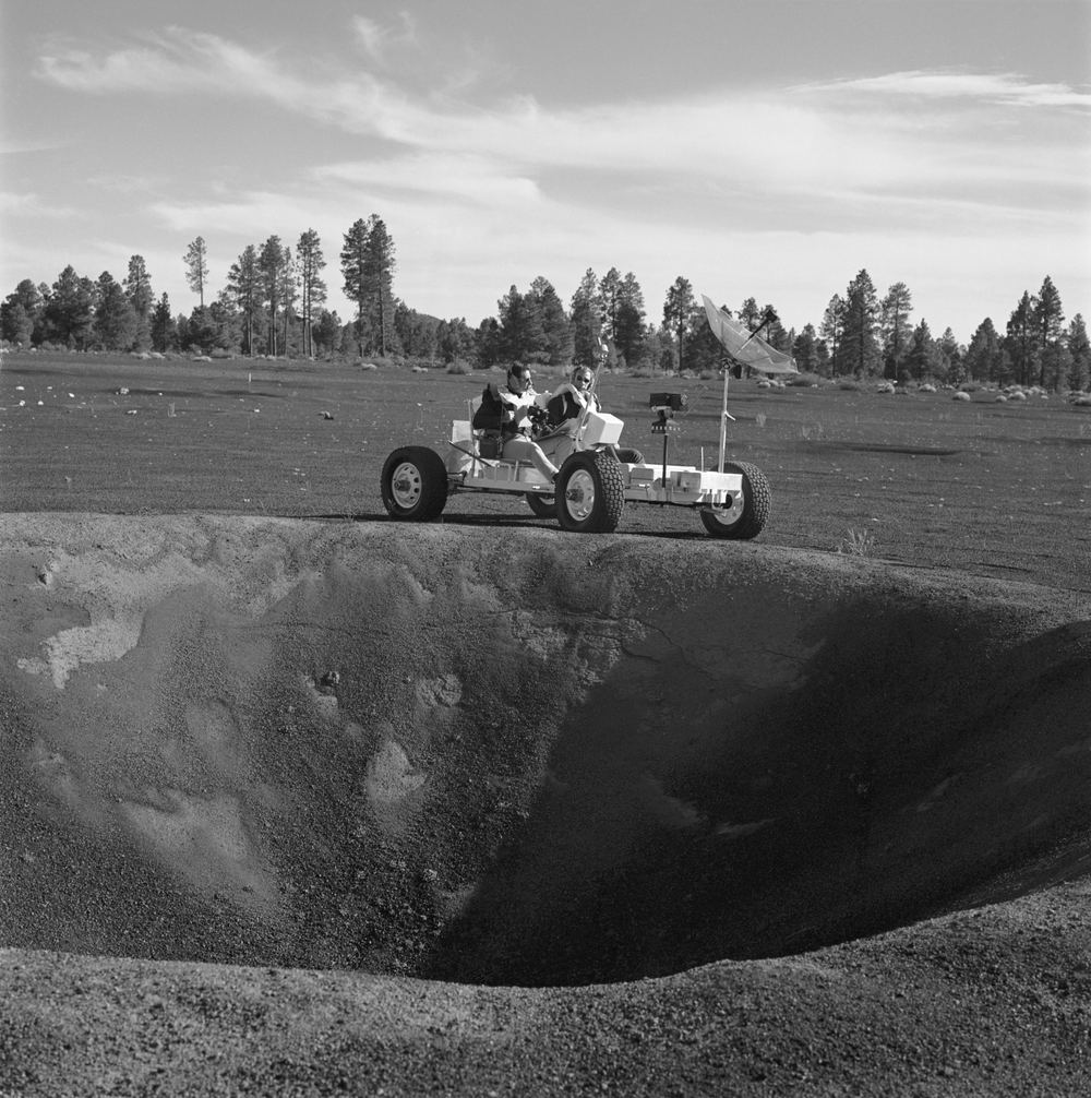 Astronauts training in field geology on Earth